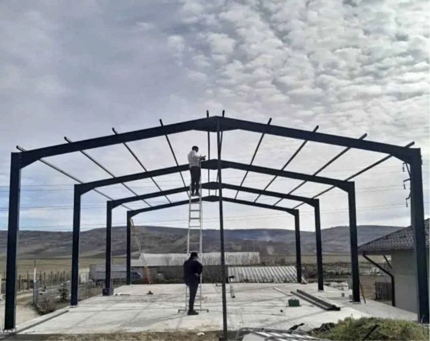 Schimb hala metalica cu auto