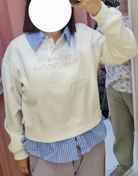 Срочно продам новый свиштот с обманкой рубашкой!