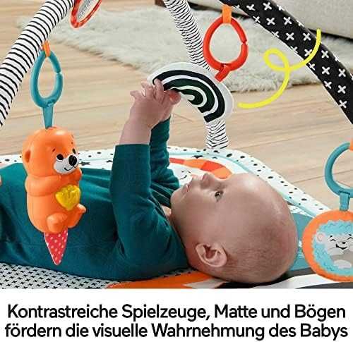 Нов Fisher-Price комплект сензорна игра 3 в 1 за новородени със светлини и звуци