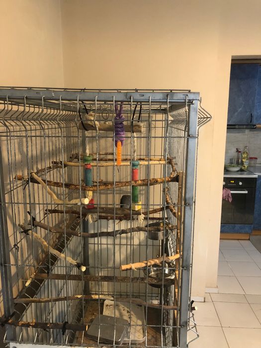 Голяма метална клетка за папагали/ара,какаду