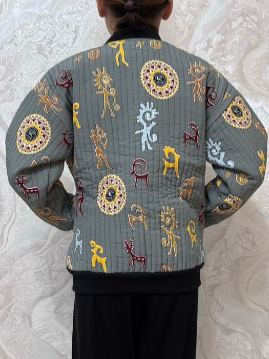 Этно шапан и бомбер  размер 4-14 лет