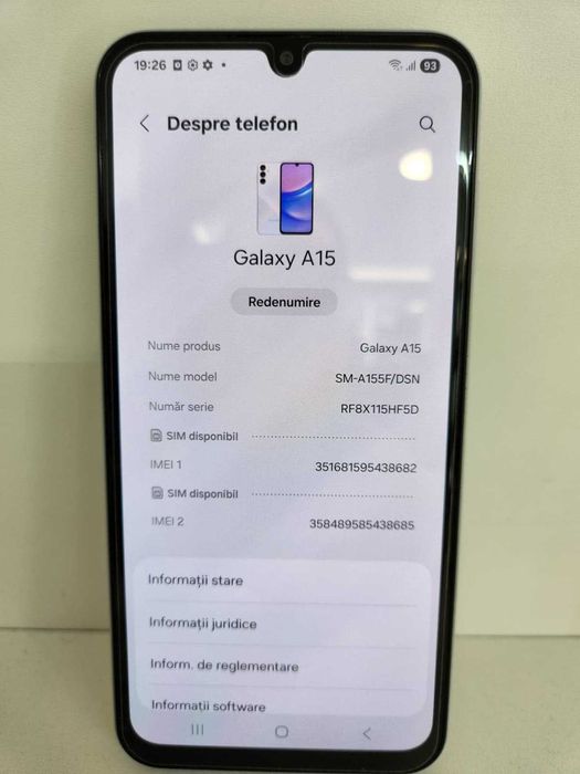 Samsung A15 4/128Gb (Ag8 Tudor1/B74447) – Garantie 2 Ani!