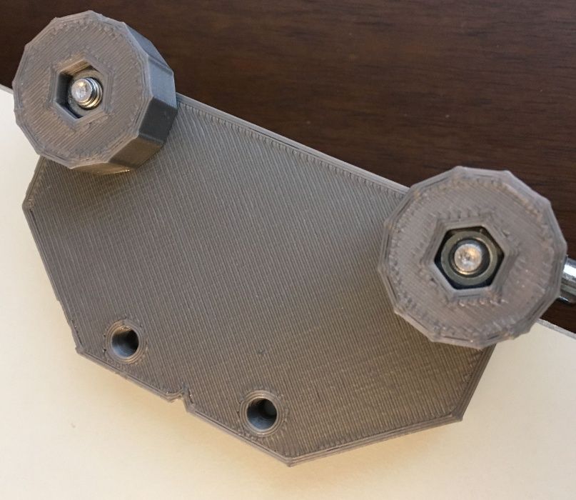 Sablon mobila din plastic dur gri pentru balamale 35mm model 2.0