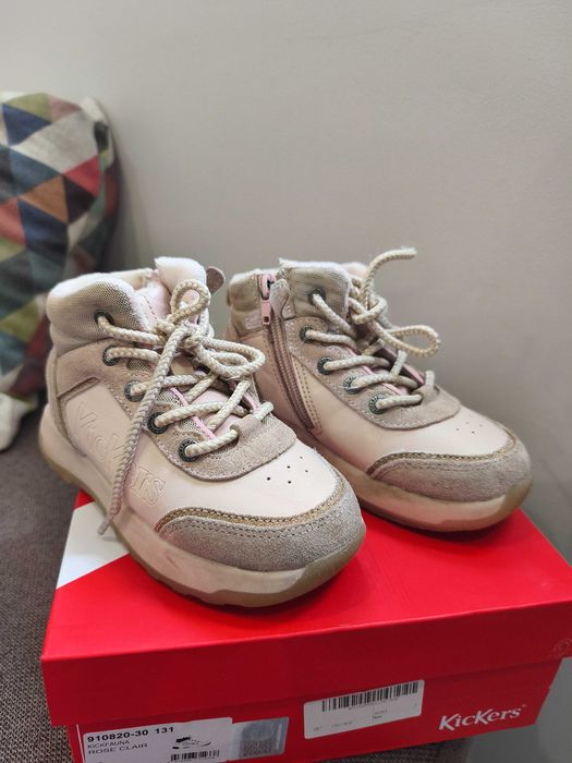 Детски боти KickKickers kids Боти с връзки и цип