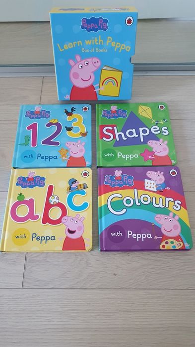 LEARN wtih PEPPA PIG box of books invatare lb engleza 10/10 Curier OLX