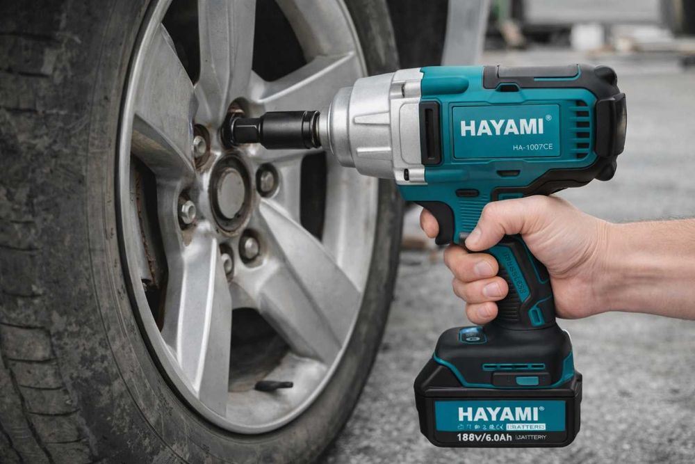 Cheie impact 700Nm HAYAMI 188V 2 acumulatori profesionala