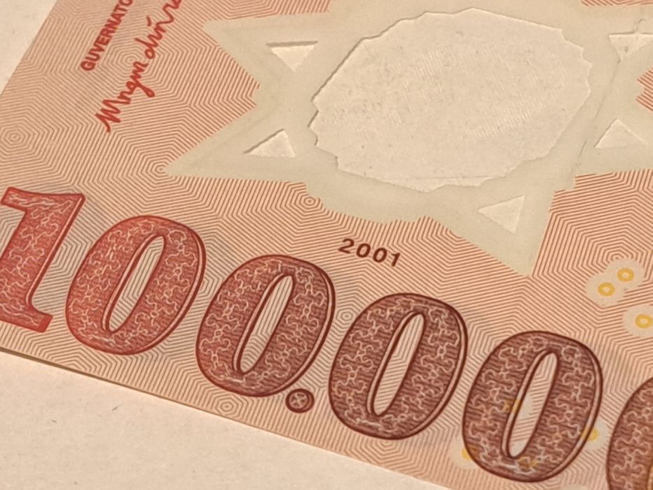 Bancnota Veche Romaneasca 100 000 2001