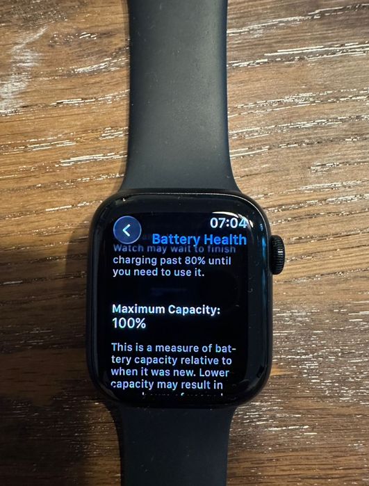 Apple Watch 8 (Carcasa Midnight Aluminium 41mm)  BATERIE 100%