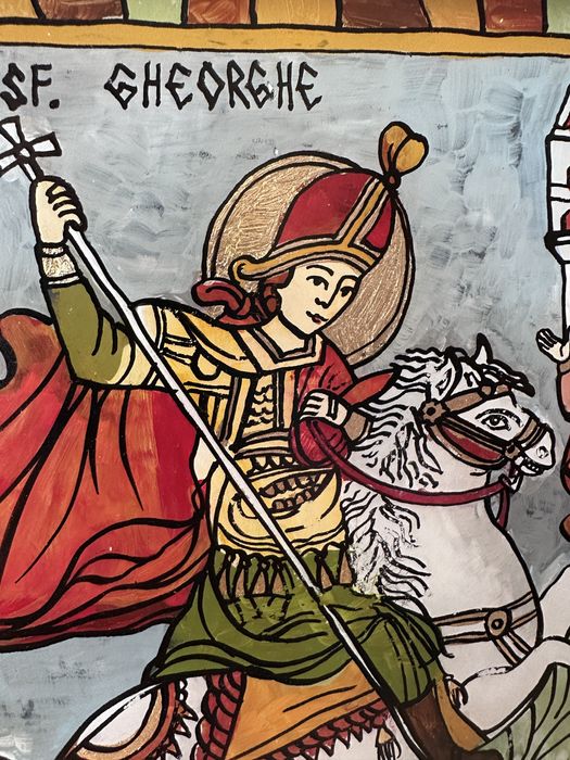 Icoana pe sticla - Sf Gheorghe