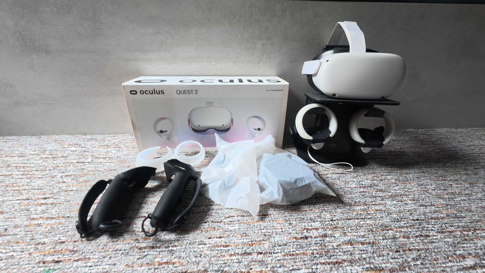 Ochelari vr Oculus Quest 2, 128GB, in stare impecabila si CU MULTE ACCESORII
