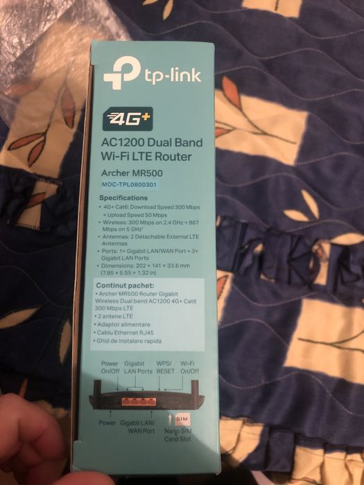 Ruter Tp-link Ac1200 Dual Band Wi-Fi LTE Router