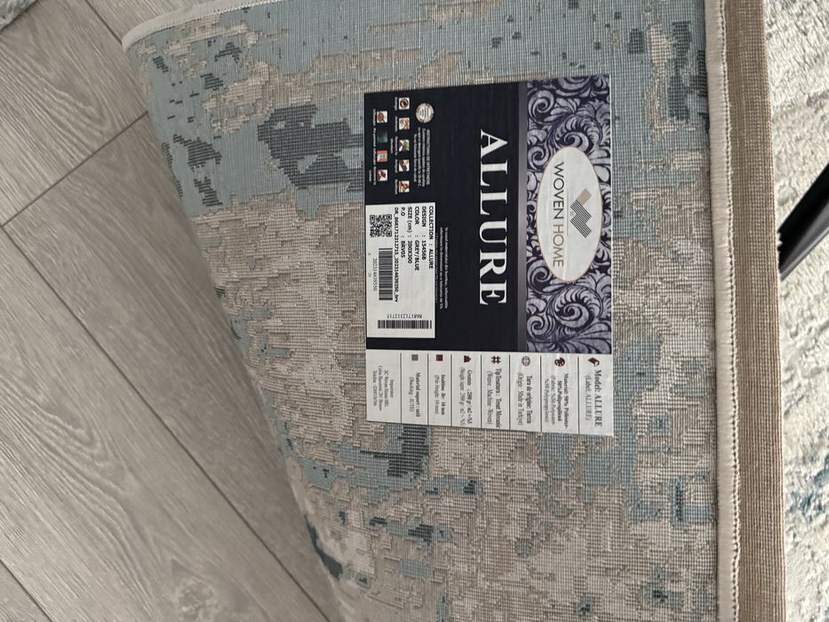 2 covoare moderne (gri cu albastru marin)