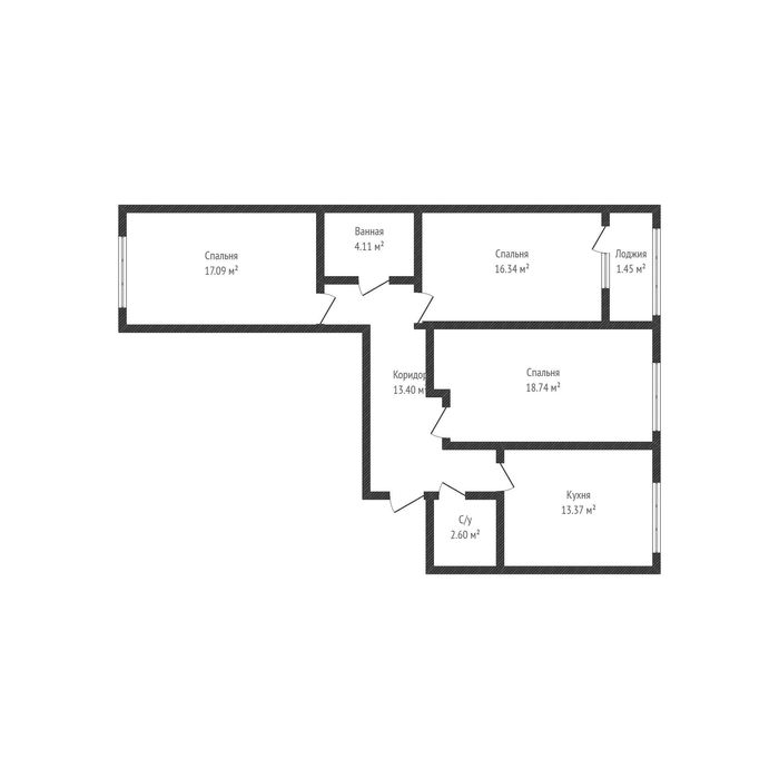 3комн. Ривьера 88м2 ключи получили! эт10/10