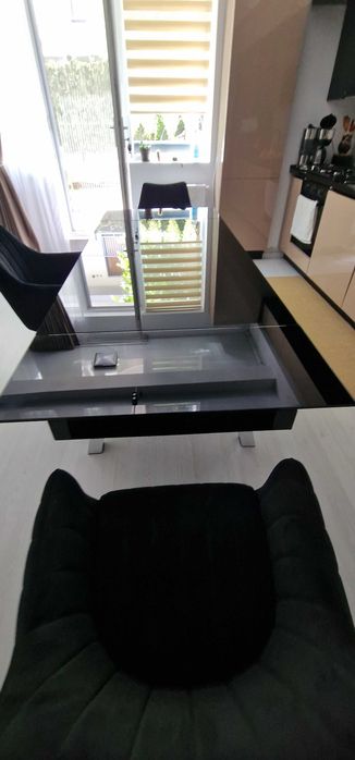 Masa dinning sticla extensibila