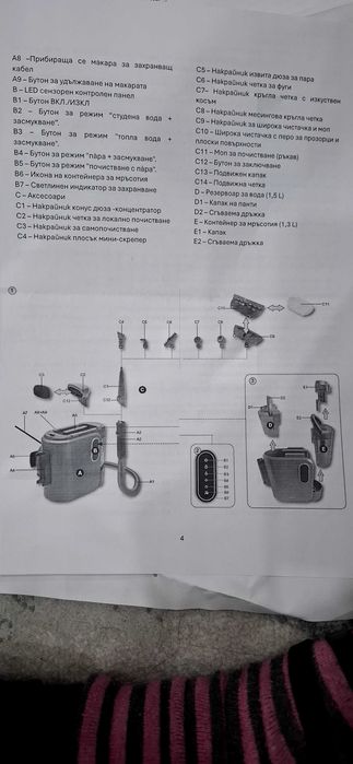 Прахосмукачка с пара и миене ETA Steam&Clean