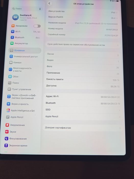 Продам IPad pro 12.9 на M1