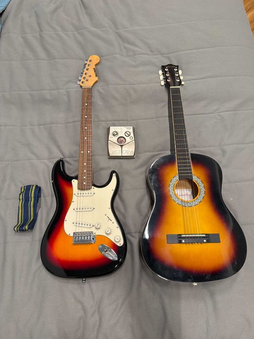 Электрогитара "Rocket" и акустика "Agnetha"
