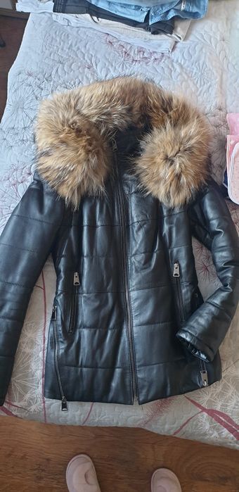 Ново яке естествена кожа,естествена яка