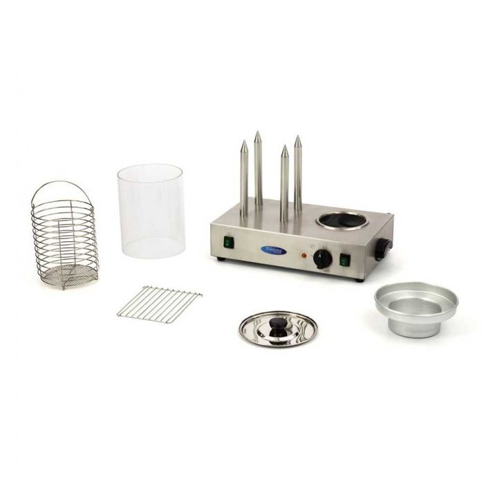 Хот дог машина с 4 шиша - регулиране на температурата