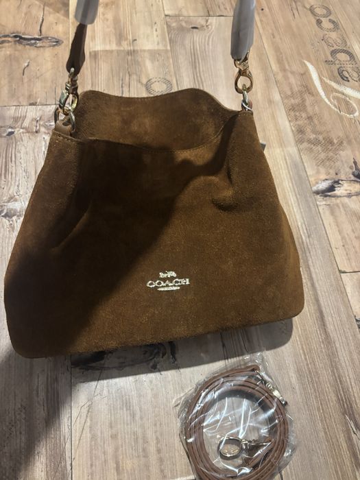Coach чанта велур