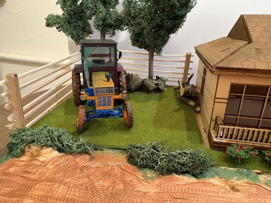 Diorama UTB 650 cu casa