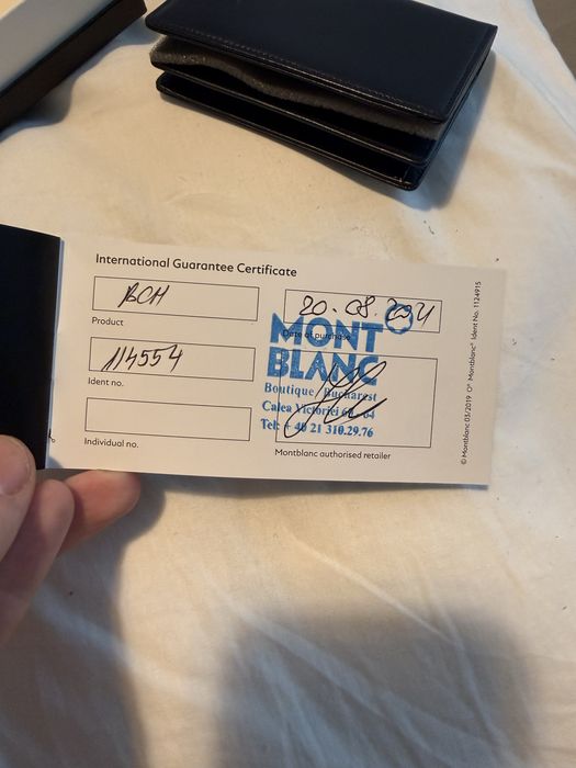 Card holder montblanc portofel carduri