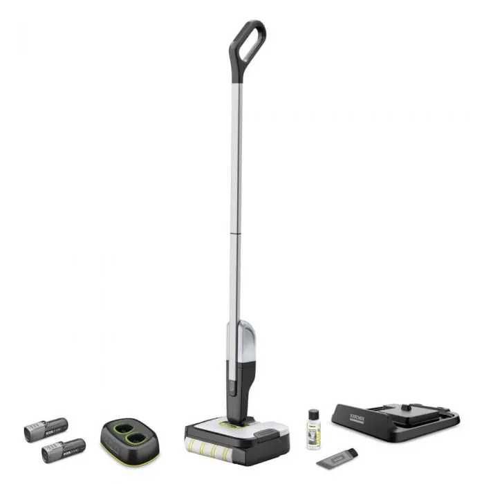 Nou! Mop electric fără fir  cu acumulator - Curățător pardoseli (Gresie / Parchet) - KARCHER