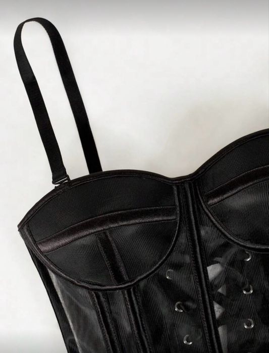 Черен корсет-бюстие