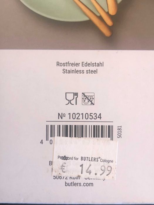 4 tacâmuri din stainless steel auriu