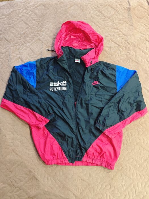 Vand geaca vintage nike colorblock windblocker 1980-1990 originala din malaysia