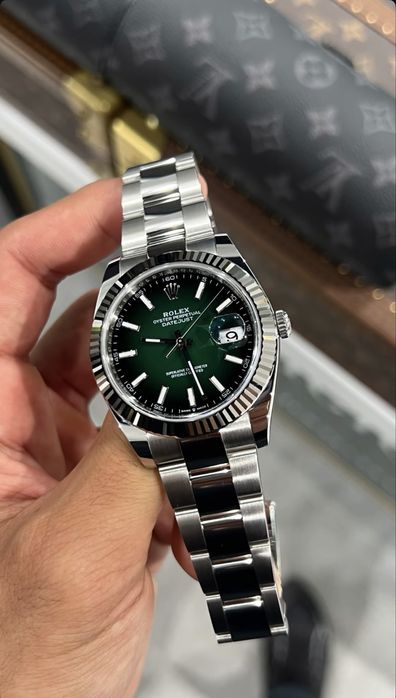 Rolex Date-Just 41mm Ombre Green Dial Cal 3235