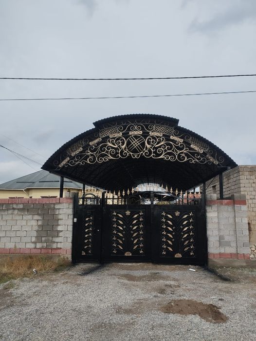 Арка навес тапчан перила сварочный  работа