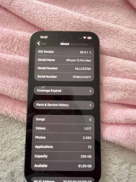 Iphone 13 pro max 256GB