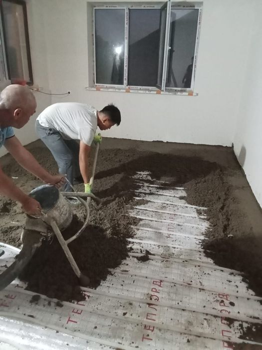 Пол  Сухой стиящка