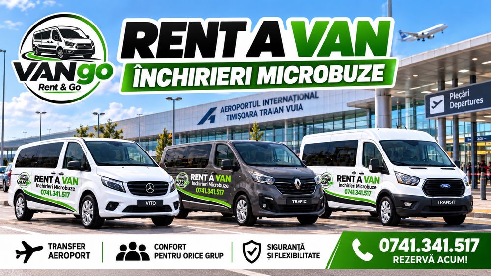 ‼️ Microbuze 8+1 De inchiriat / Rent a van / Bus 9 locuri de inchiriat