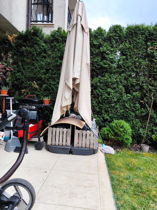 Градински чадър с алуминиева конструкция (диагонал 4 м)