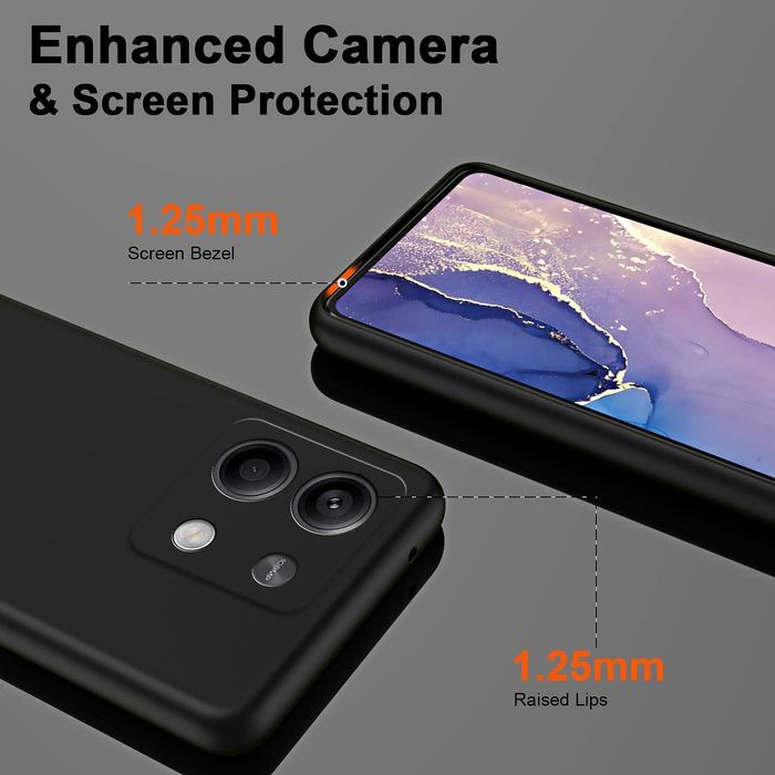 Матов Силиконов Кейс за Xiaomi Redmi Note 13 4G | Note 13 5G | Note 13