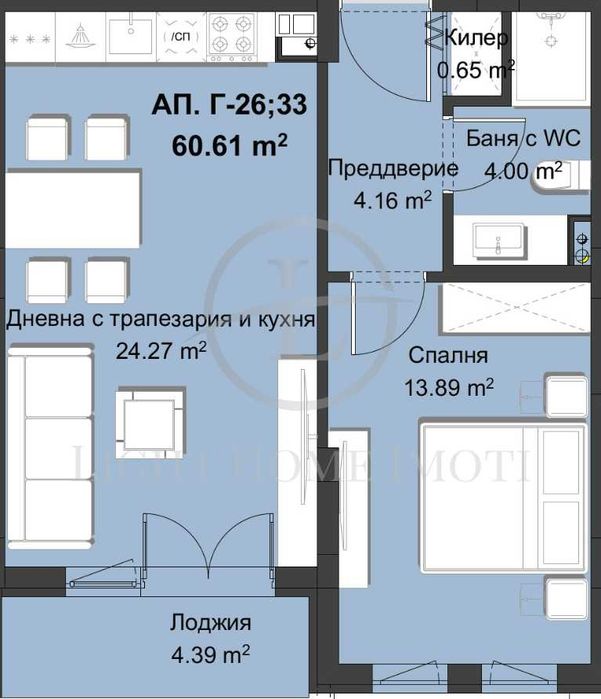 Продава се Двустаен апартамент в Пловдив, Христо Смирненски - 73 кв.м за 837 €/кв.м - Снимка #12