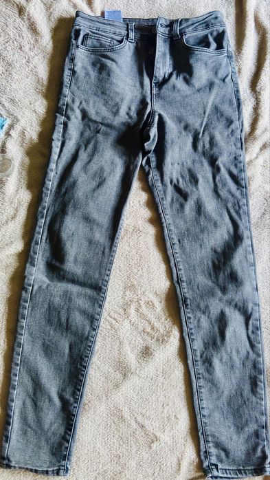 Blugi Jegging C&A Gri Inchis, Marimea 38/40