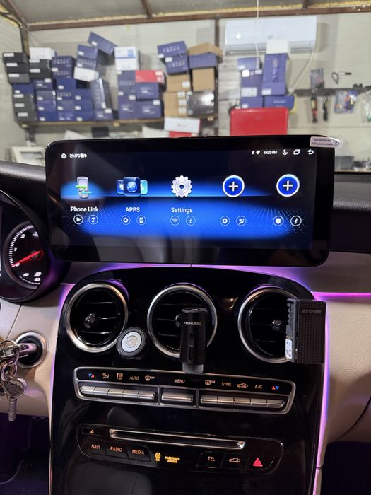 Navigatie Android Mercedes C-Class W205 Carplay Android Auto