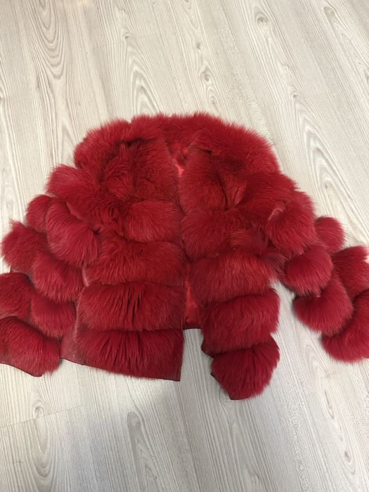 Haină de blană naturală vulpe