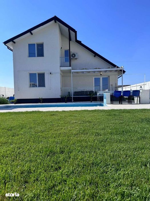 Casă de vânzare modernă P+1 , piscină Berceni – 5 camere, teren 450 mp