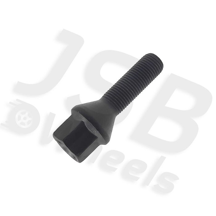 Prezoane negre jante aliaj noi M12x1.25 35mm Alfa,Fiat,Peugeot,Citroen