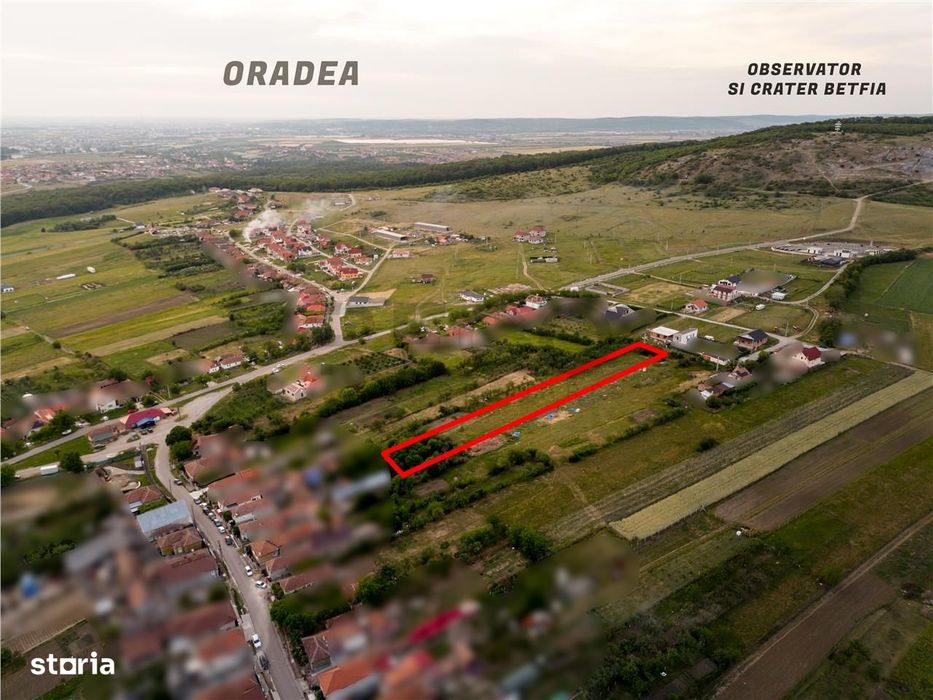 RECO Teren intravilan de vanzare Betfia, Bihor - 3000 mp, front strada