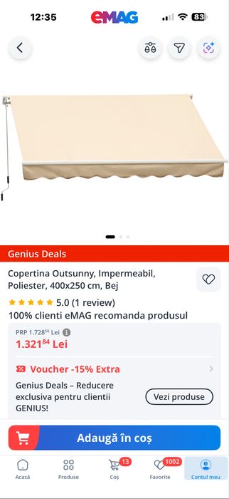 Copertina balcon, terasa