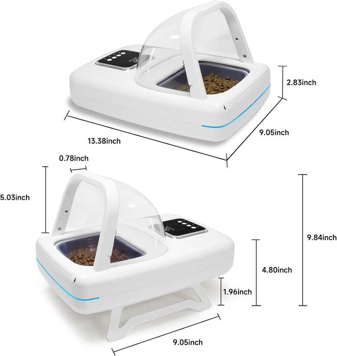 Автоматична хранилка за домашни любимци ISENVO Microchip RFID & IR