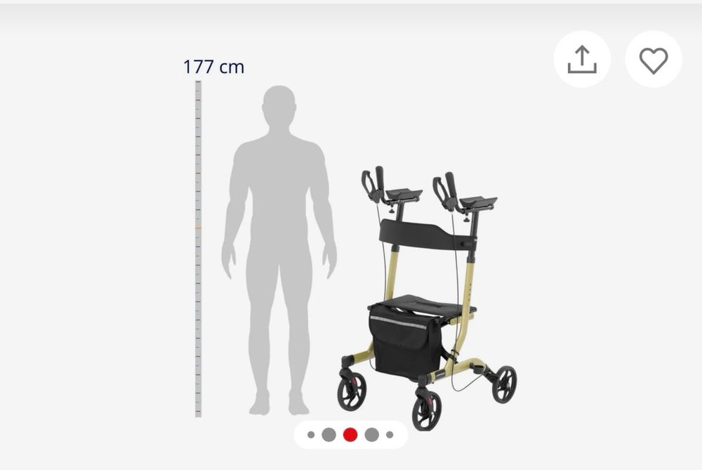 Rollator cu sprijin pe antebrat