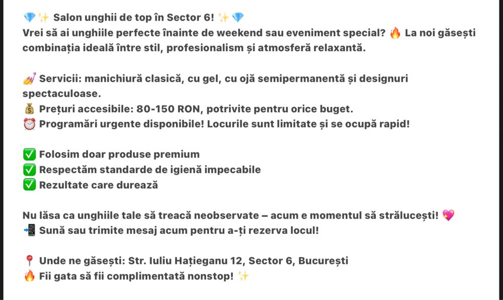 Servicii pentru descriere si optimizare afaceri