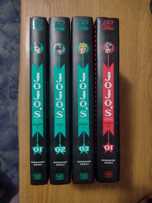Manga Jojo's Bizarre Adventure Part 1, Vol 1-3. Part 2, Vol 1