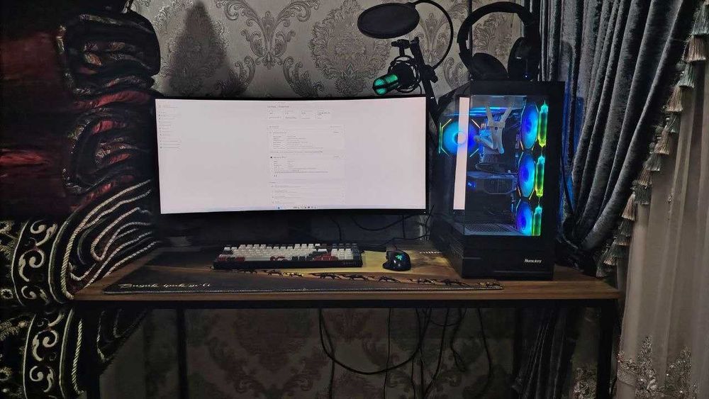 мощный компьютер asus z890 Ultra 7 RTX 5070 + монитор Redmi 34″ 165Гц